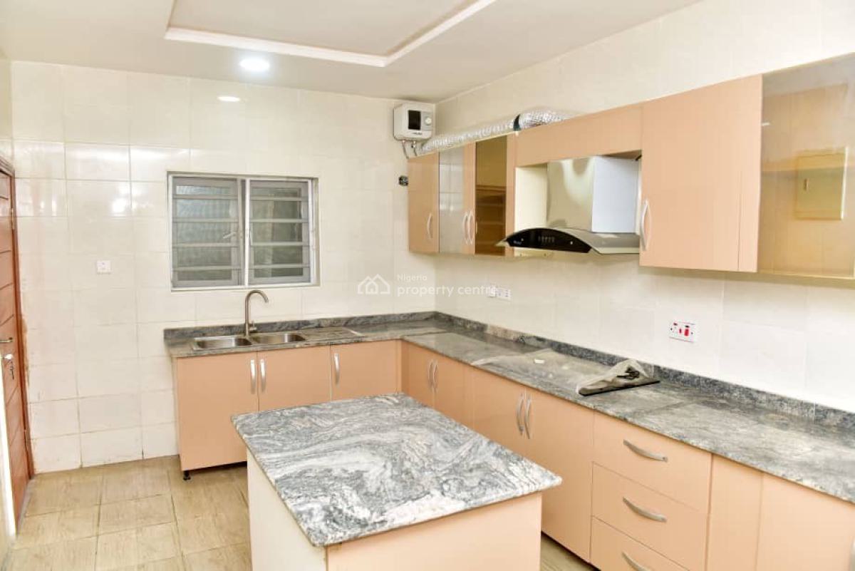 Just Listed Spacious 4bedroom Terrace with a Room Bq, in a Secured Estate at Sangotedo, Sangotedo, Ajah, Lagos, Terraced Duplex for Sale