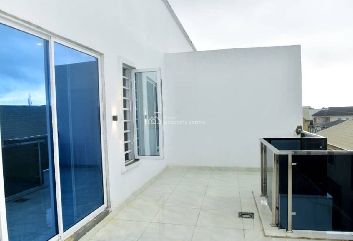 Just Listed Spacious 4bedroom Terrace with a Room Bq, in a Secured Estate at Sangotedo, Sangotedo, Ajah, Lagos, Terraced Duplex for Sale