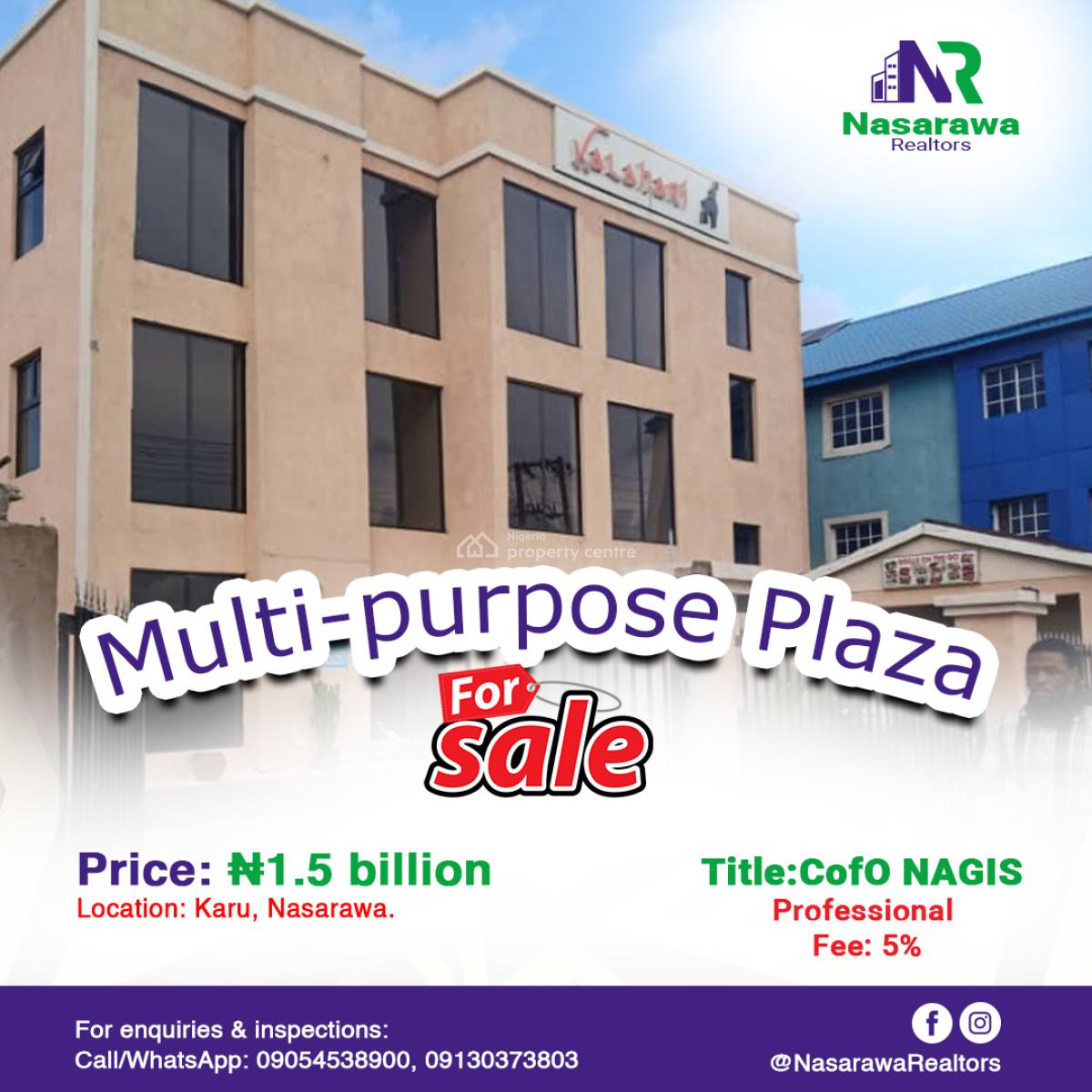 Multipurpose Warehouse Is Available in Nasarawa, Karu, Nasarawa, Karu, Nasarawa, Warehouse for Sale