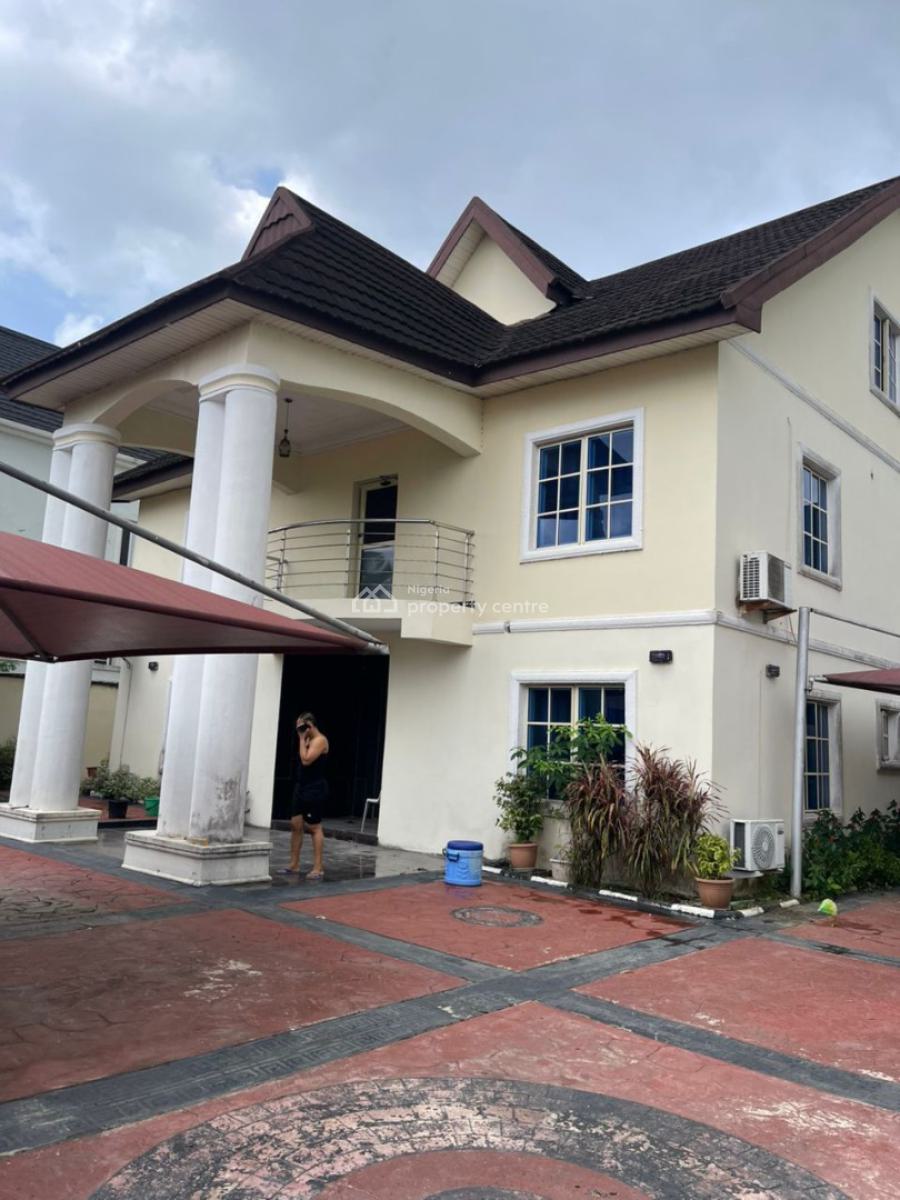 Fully Furnished 4-bedroom Detached House with a Bq, Swimming Pool, Happy Land Estate, Sangotedo, Ajah, Lagos, Detached Duplex for Sale