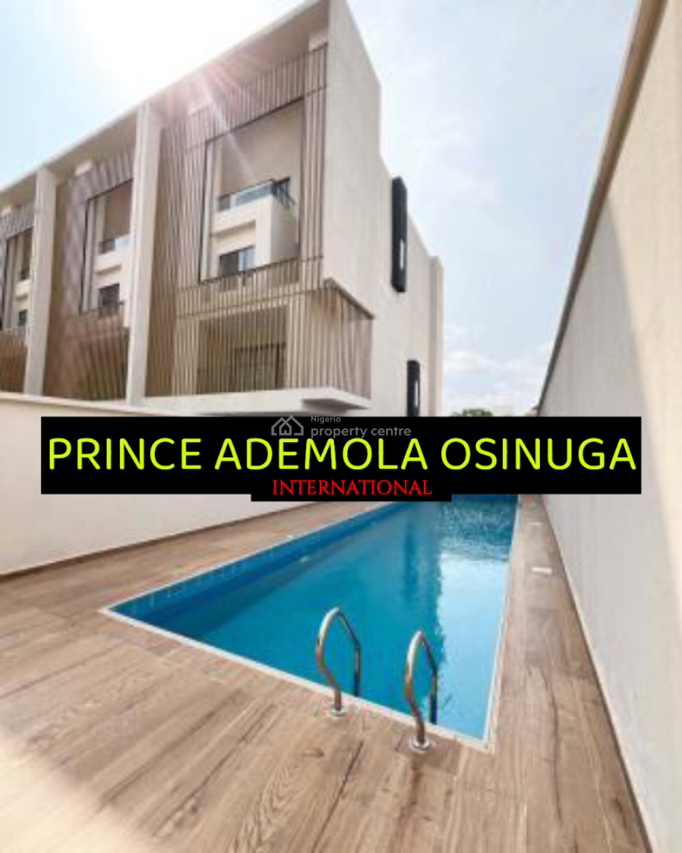 New Luxury 5 Bedroom Terrace House +bq+pool+gym, Banana Island, Ikoyi, Lagos, Terraced Duplex for Rent