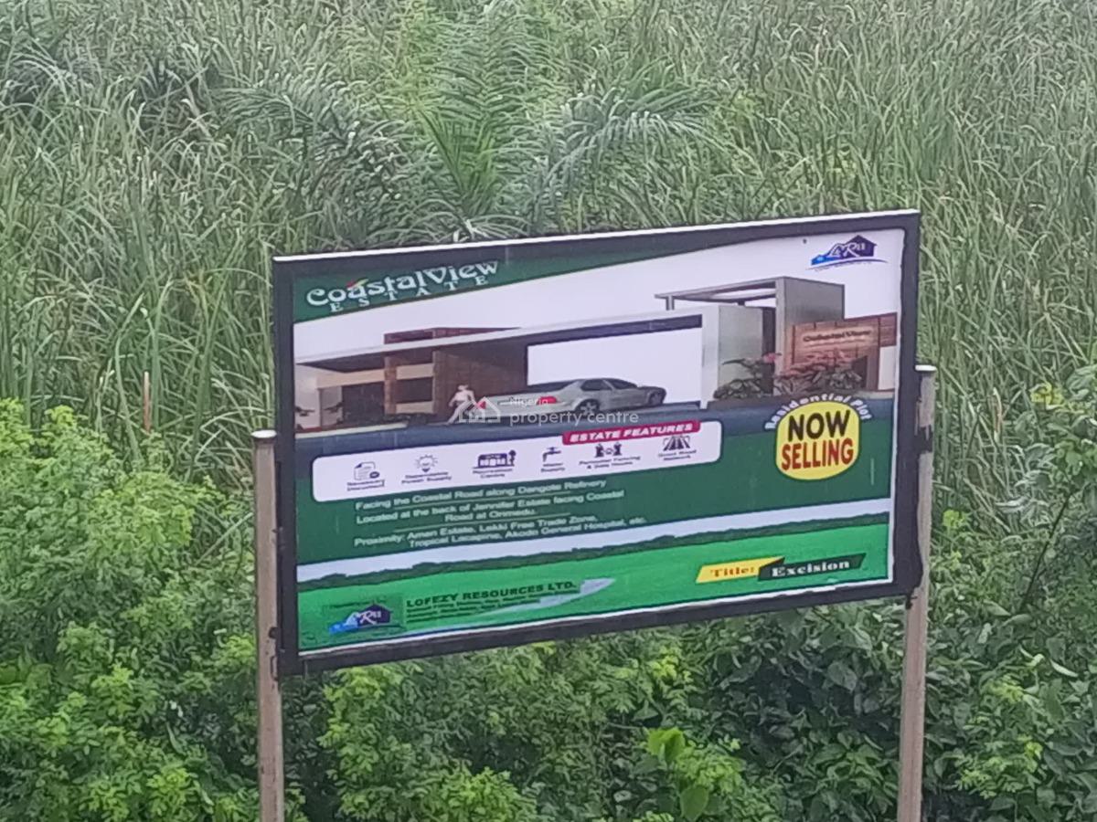 Plots of Land Facing Coastal View Estate, Along Dangote Refineries Rd, Directly Facing Coastal Road, Ibeju-lekki, Ibeju Lekki, Lagos, Mixed-use Land for Sale