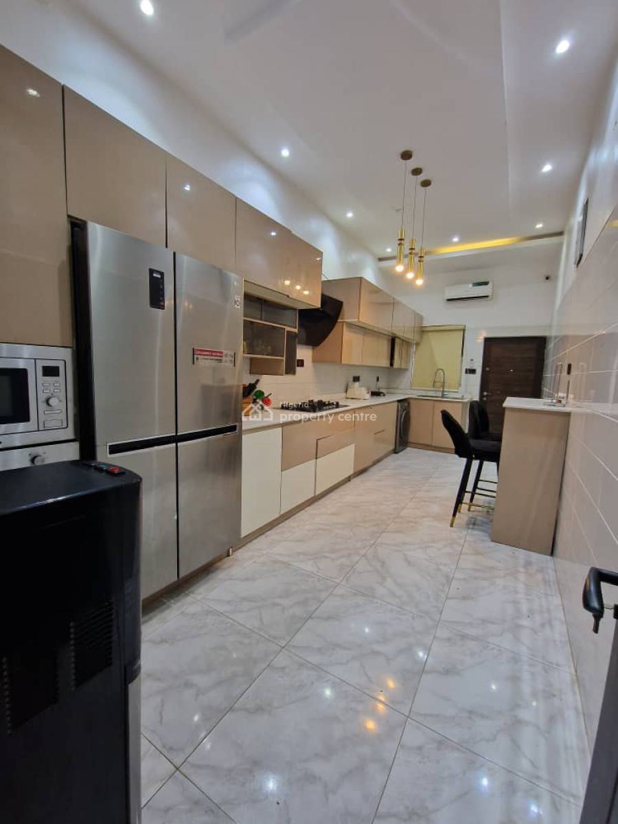 Fully Furnished 4bedroom Semi Detached Duplex with Bq, Generator, Osapa, Lekki, Lagos, Semi-detached Duplex for Rent