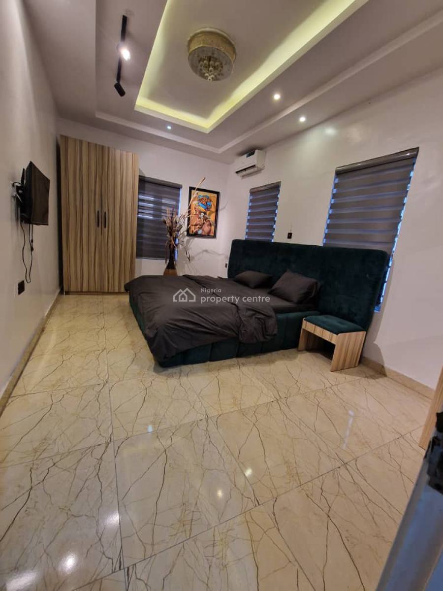 Fully Furnished 4bedroom Semi Detached Duplex with Bq, Generator, Osapa, Lekki, Lagos, Semi-detached Duplex for Rent