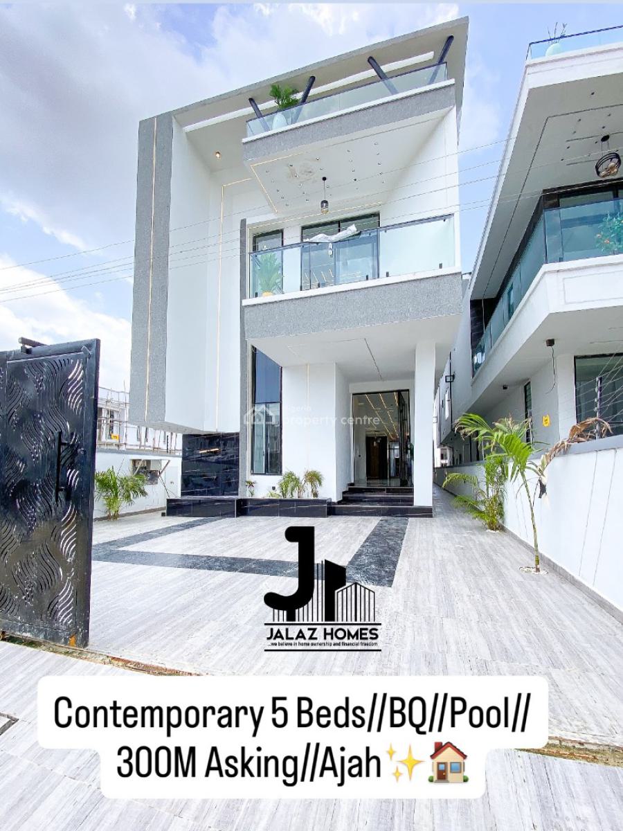 Contemporary 5 Bedroom Detached Duplex, Ajah, Lagos, House for Sale