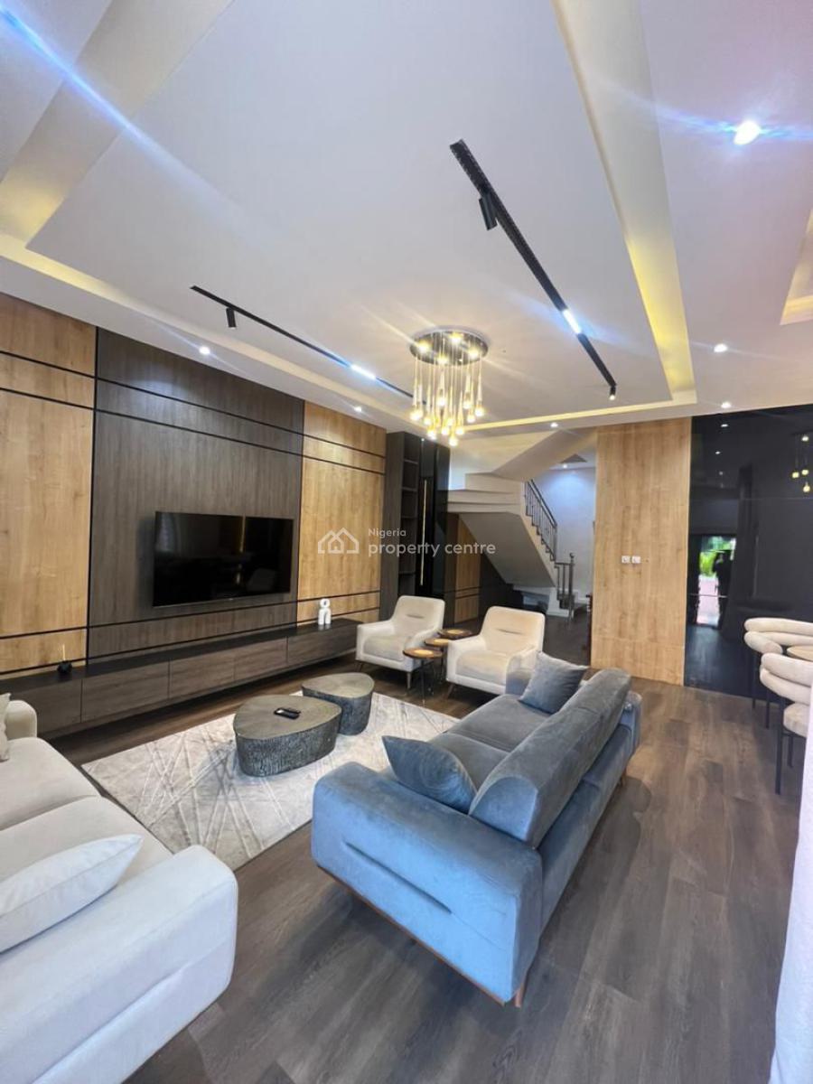 Partially Furnished Self Service 4bedroom Semi Detached Duplex, Conservative Road Chevron, Lekki, Lagos, Semi-detached Duplex for Rent