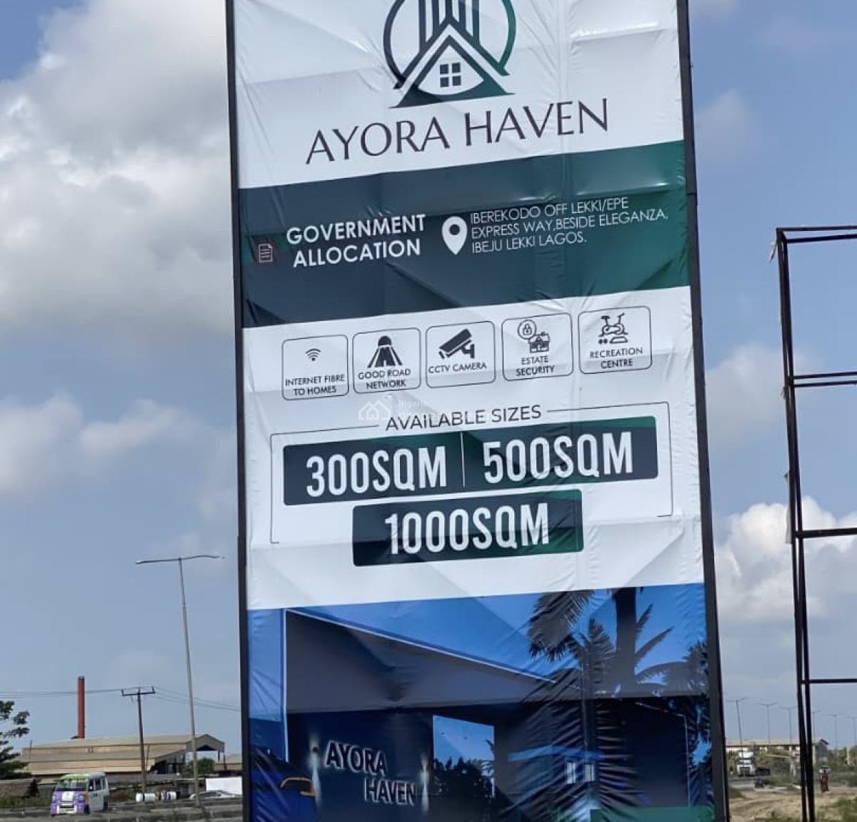 100% Dry Land with Instant Allocation, Ayora Haven Located Iberekodo Off Lekki-epe Expressway Beside Eleganza, Ibeju Lekki, Lagos, Mixed-use Land for Sale