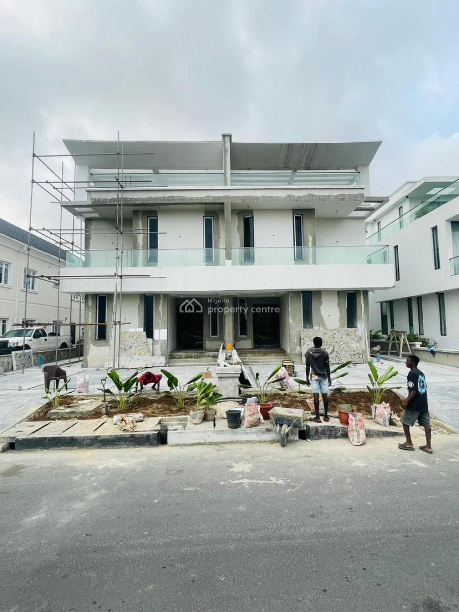 Luxuriously Built 5 Bedroom Semi Detached Duplex Plus Bq & Swimming Pool, Cowrie Creek Estate, Lekki, Lagos, Semi-detached Duplex for Sale