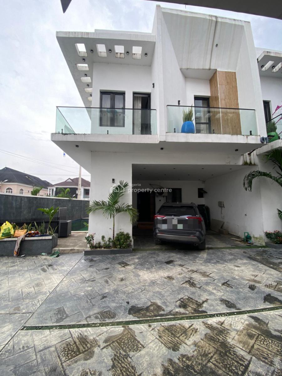 4 Bedroom Furnished Terrace  Duplex with Bq & Swimming Pool, Orchid, Ikota, Lekki, Lagos, Terraced Duplex for Sale