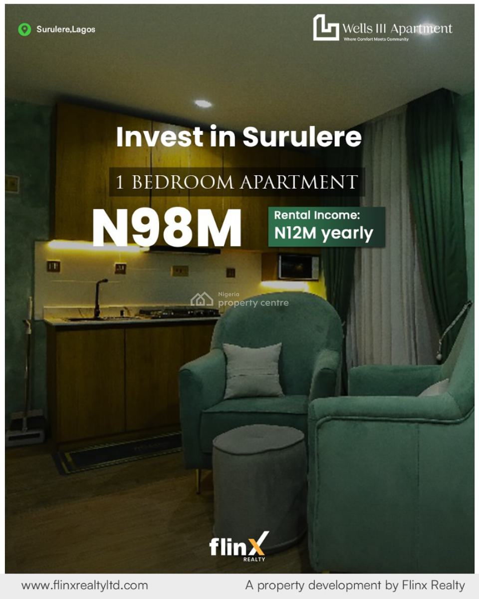 Discounted Off-plan 1 Bedroom Apartment, Itire-ikate, Surulere, Lagos, Flat / Apartment for Sale