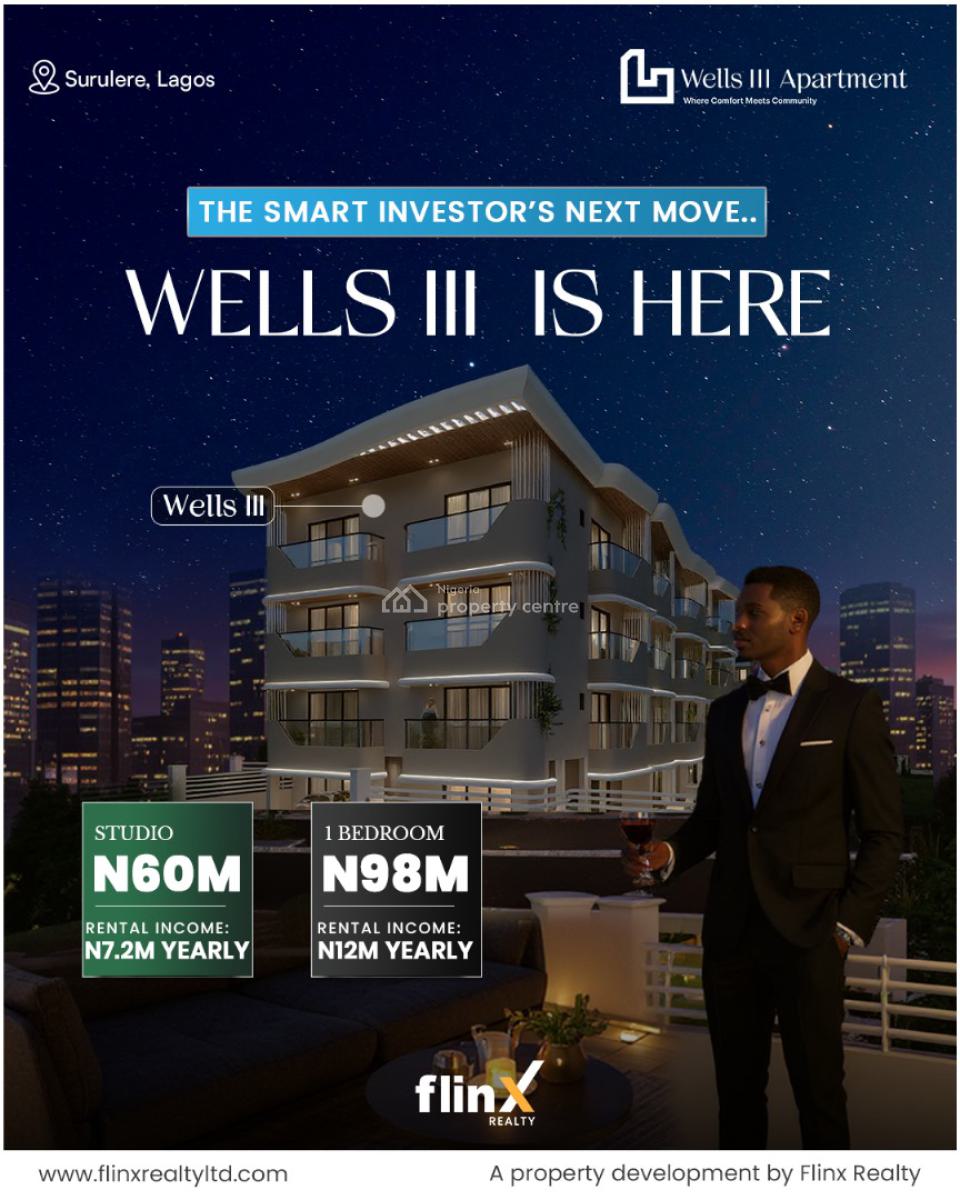 Discounted Off-plan 1 Bedroom Apartment, Itire-ikate, Surulere, Lagos, Flat / Apartment for Sale