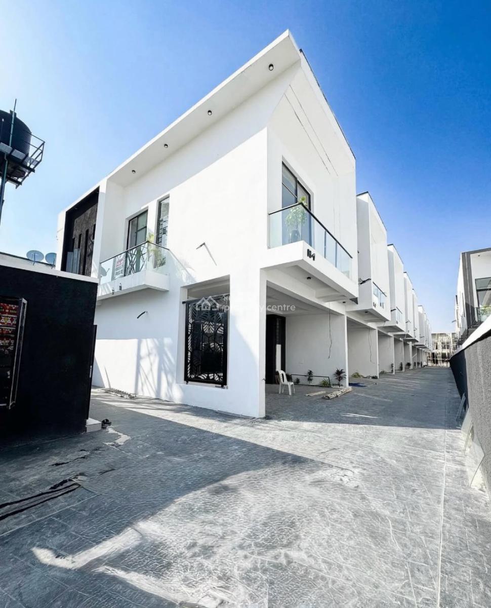 Brand New 4 Bedroom Fully Completed Terrace Duplex, Pay and Move in, Ikota Gra Behind Mega Chicken, Ikota, Lekki, Lagos, Terraced Duplex for Sale