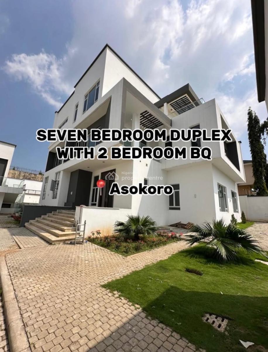 Exclusive 7 Bedroom Fully Detached Mansion 2 Rooms Bq/pool and More, Asokoro District, Abuja, Detached Duplex for Rent