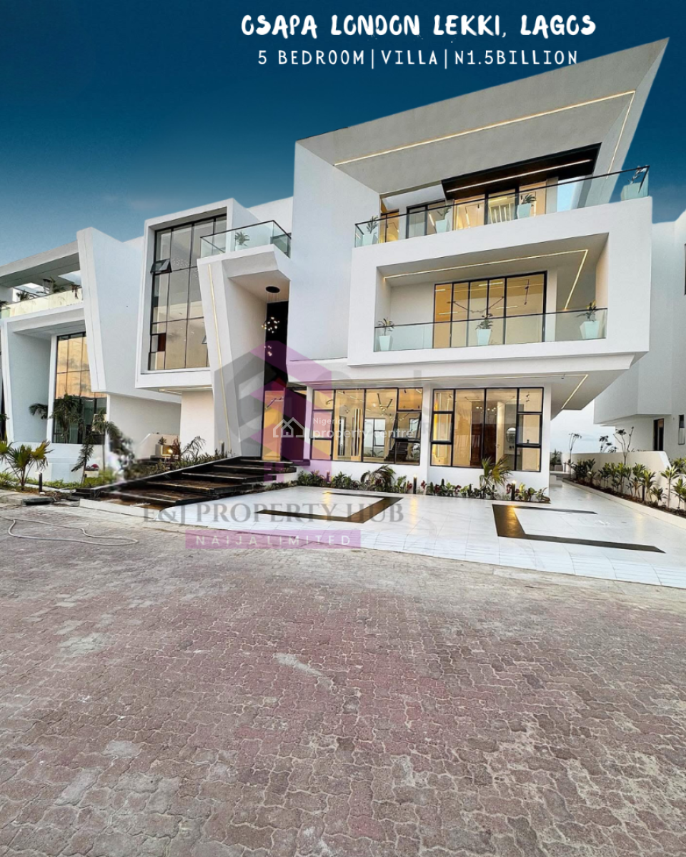 Luxury 5 Bedroom Fully-detached Duplex with Bq , a Gym, Swimming Pool, Osapa, Lekki, Lagos, Detached Duplex for Sale