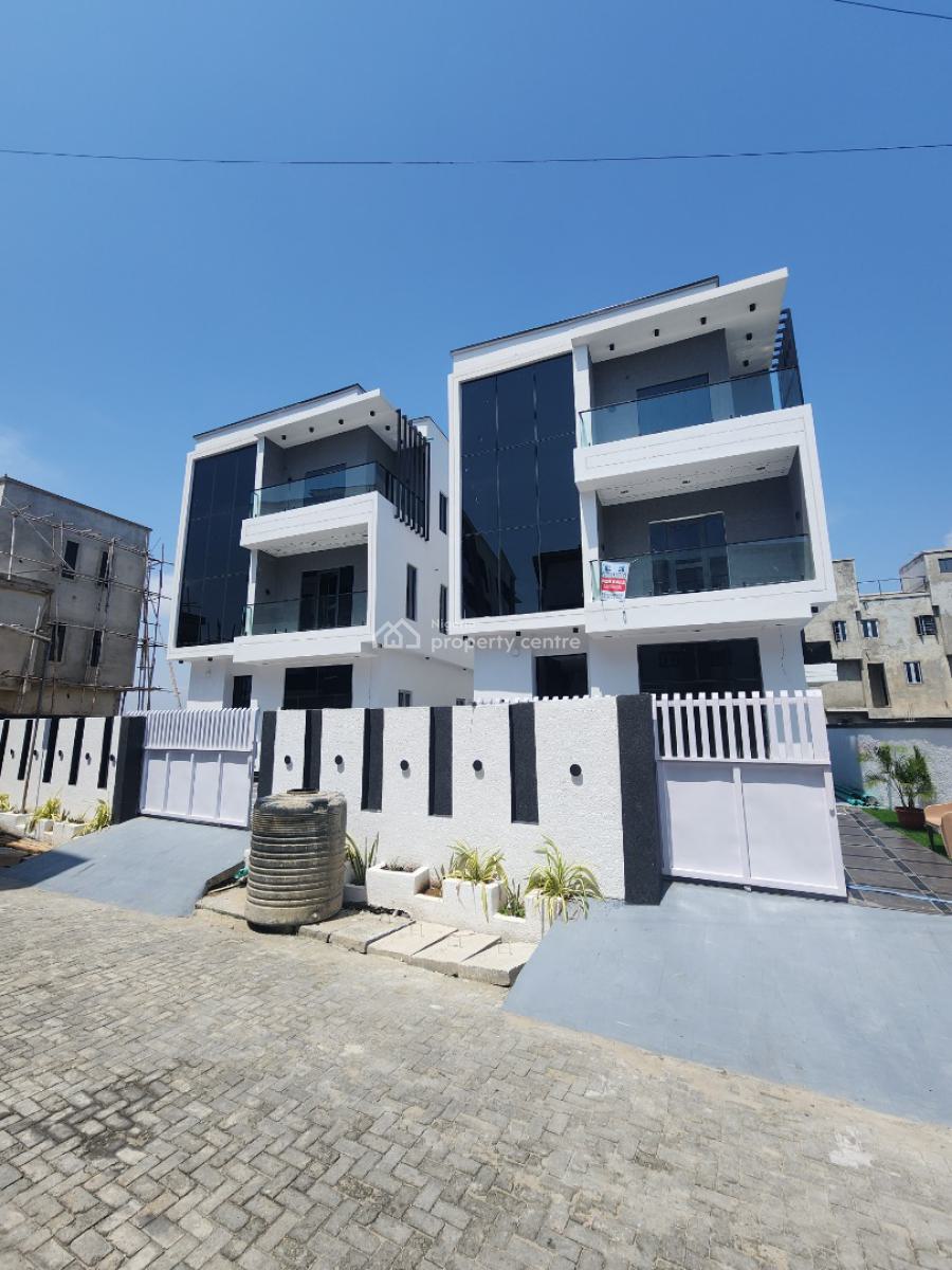 Luxury 5 Bedroom Detached Duplex with Bq, Rooftop in a Secured Estate, Ologolo, Lekki, Lagos, Detached Duplex for Sale