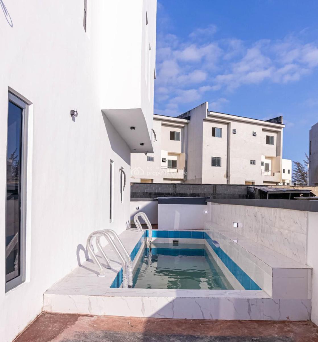 Self Service 4 Bedroom Semi Detached Duplex, Conservative Center Chevron, Lekki, Lagos, Detached Duplex for Rent