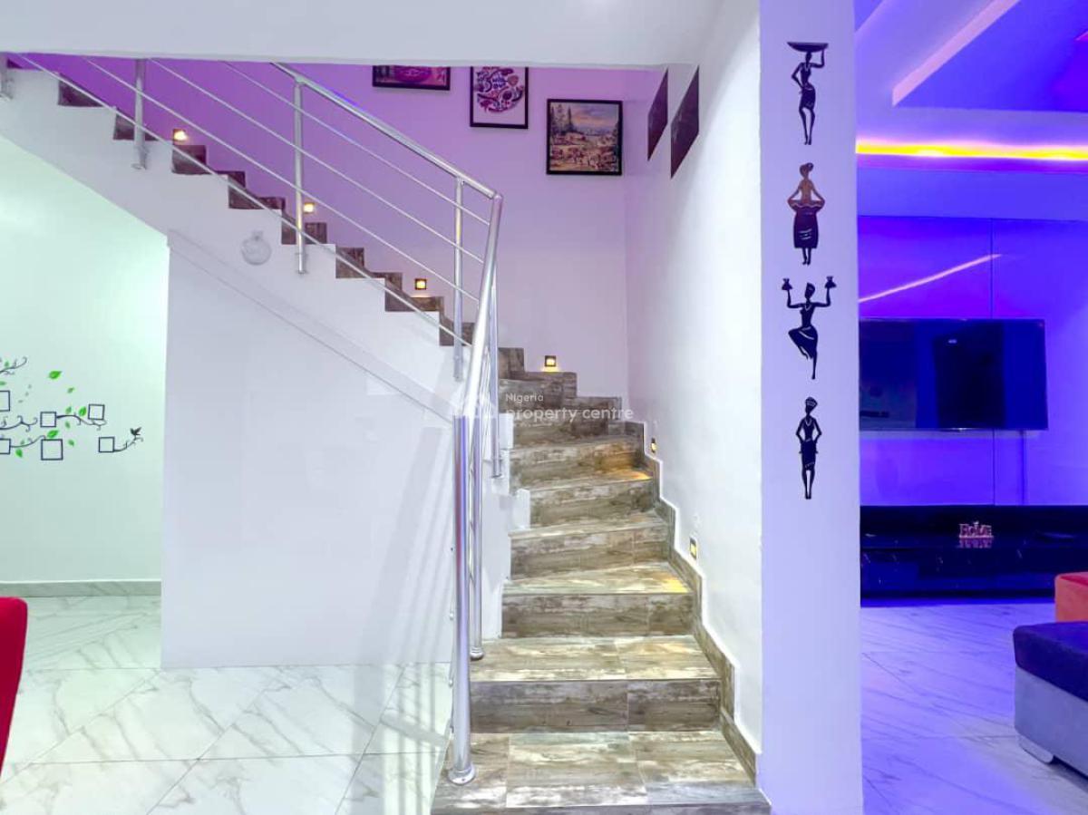 Fully Furnished 4 Bedroom Self Compound with Sit Out Spot, Adelabu, Surulere, Lagos, Detached Duplex Short Let