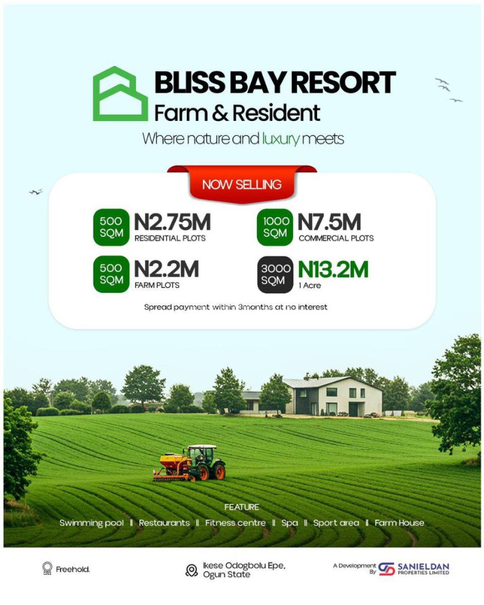 Bliss Bay Resort, Odogbolu, Omu Epe, Ijebu North East, Ogun, Mixed-use Land for Sale
