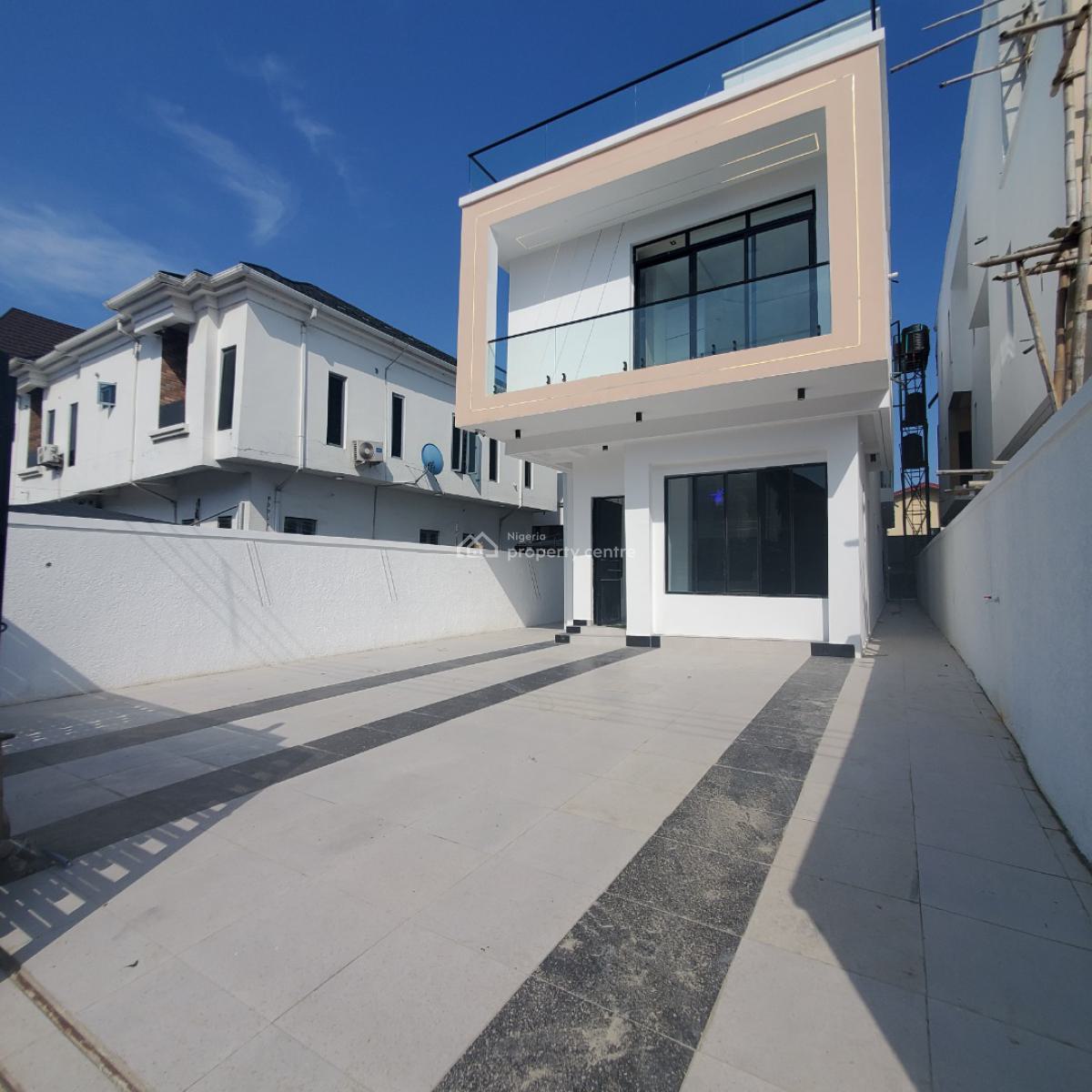 Exquisite 5 Bedroom Duplex Within a Secured with a Pool and Bq, Ologolo, Lekki, Lagos, House for Sale