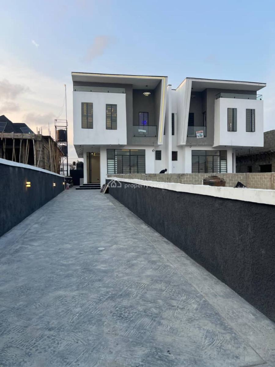 Newly Built 4 Bedroom Semi-detach Duplex, Sangotedo, Ajah, Lagos, Semi-detached Duplex for Sale