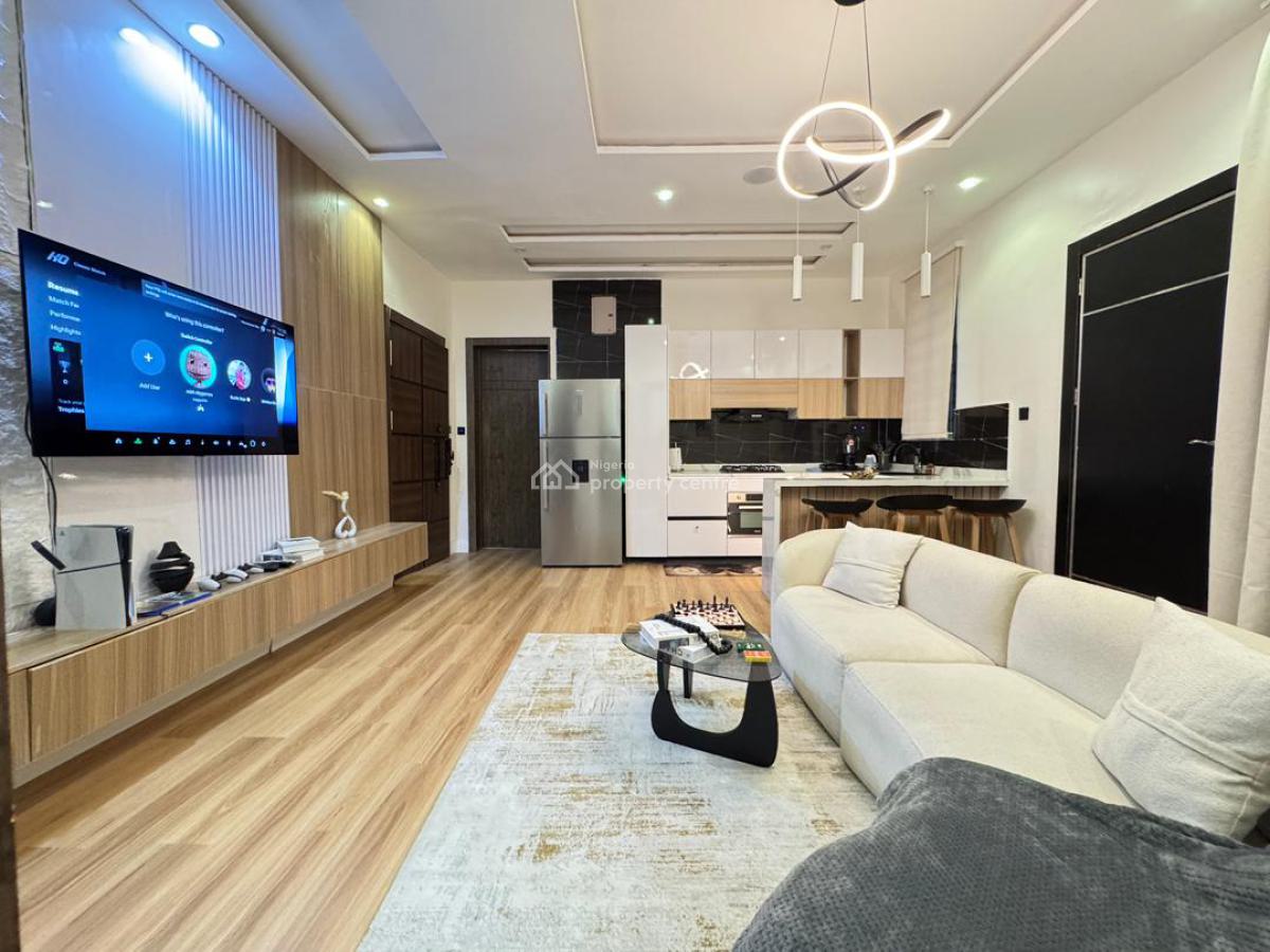 Brand New 1 Bedroom Apartment in a Secure Estate, Ikate, Lekki, Lagos, Flat / Apartment Short Let