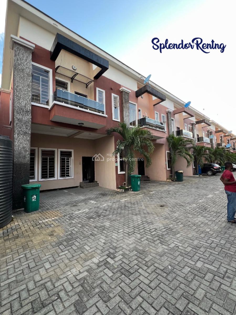 Contemporary Designed 4 Bedroom Terrace Duplex, Chevron, Lekki, Lagos, Terraced Duplex for Rent