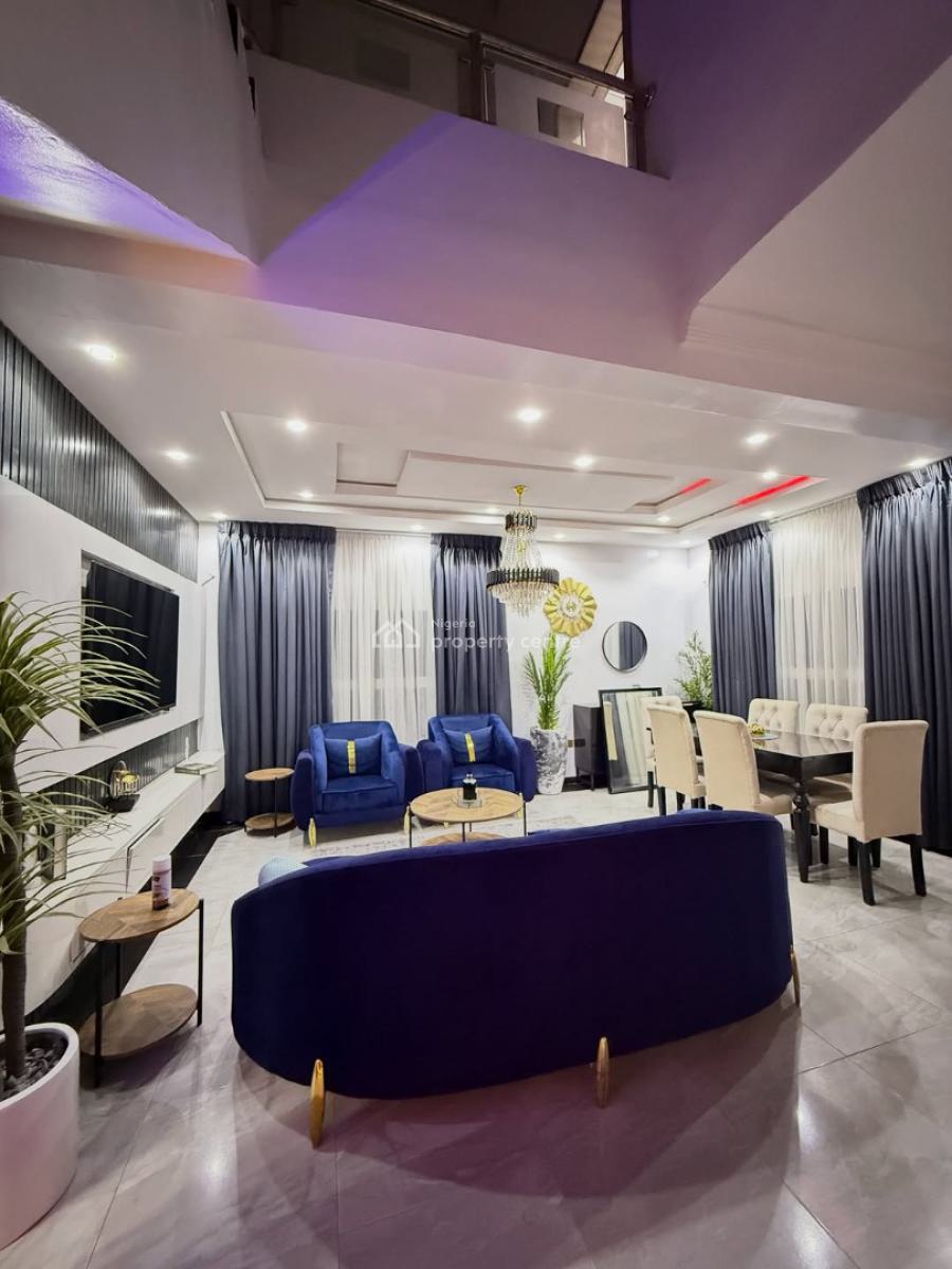 Furnished Four Bedroom Terrace Duplex Corner Piece with Swimming Pool, By Lagos Business School, Ajah, Lagos, Terraced Duplex for Sale