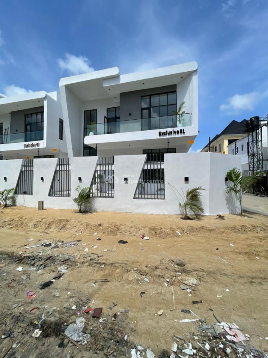 Exclusively Finished 4 Bedroom Detached Duplex with Bq, Off Addo Road, in a Well Secured Estate, Lekki Palm City Estate, Ajah, Lagos, Detached Duplex for Sale