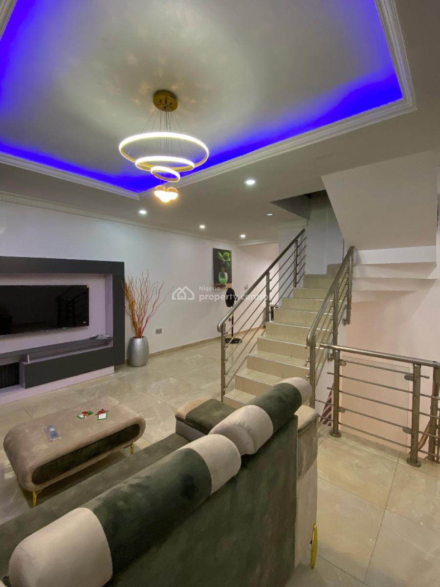Video Available Fully Furnished 3bed Terrace with a Bq, Chisco, Ikate, Lekki, Lagos, Terraced Duplex for Rent