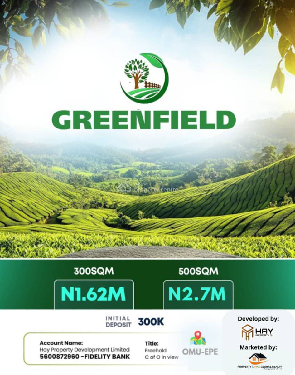 Verified Land at Omu, Greenfield Estate Close to Grace Polytechnic, Epe, Lagos, Residential Land for Sale