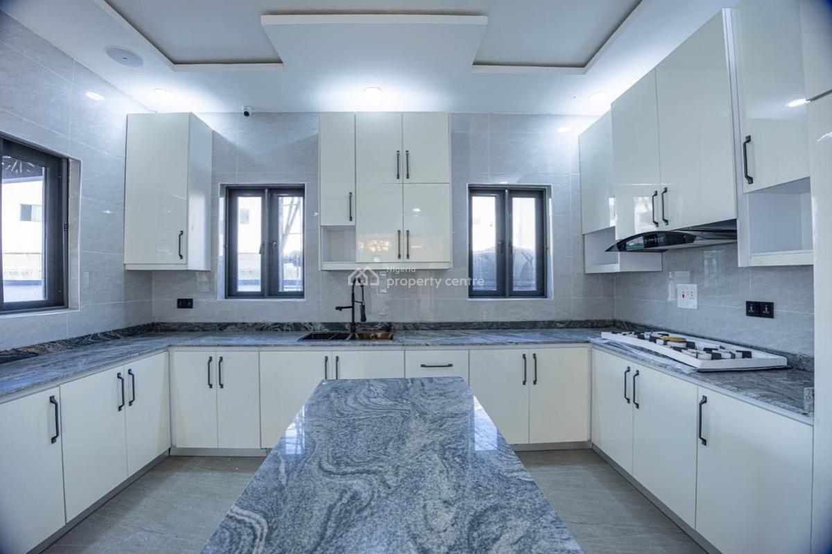 Self Service Partially Furnished 4 Bedroom Semi Detached with Bq, Conversation Road Chevron, Lekki, Lagos, Semi-detached Duplex for Rent