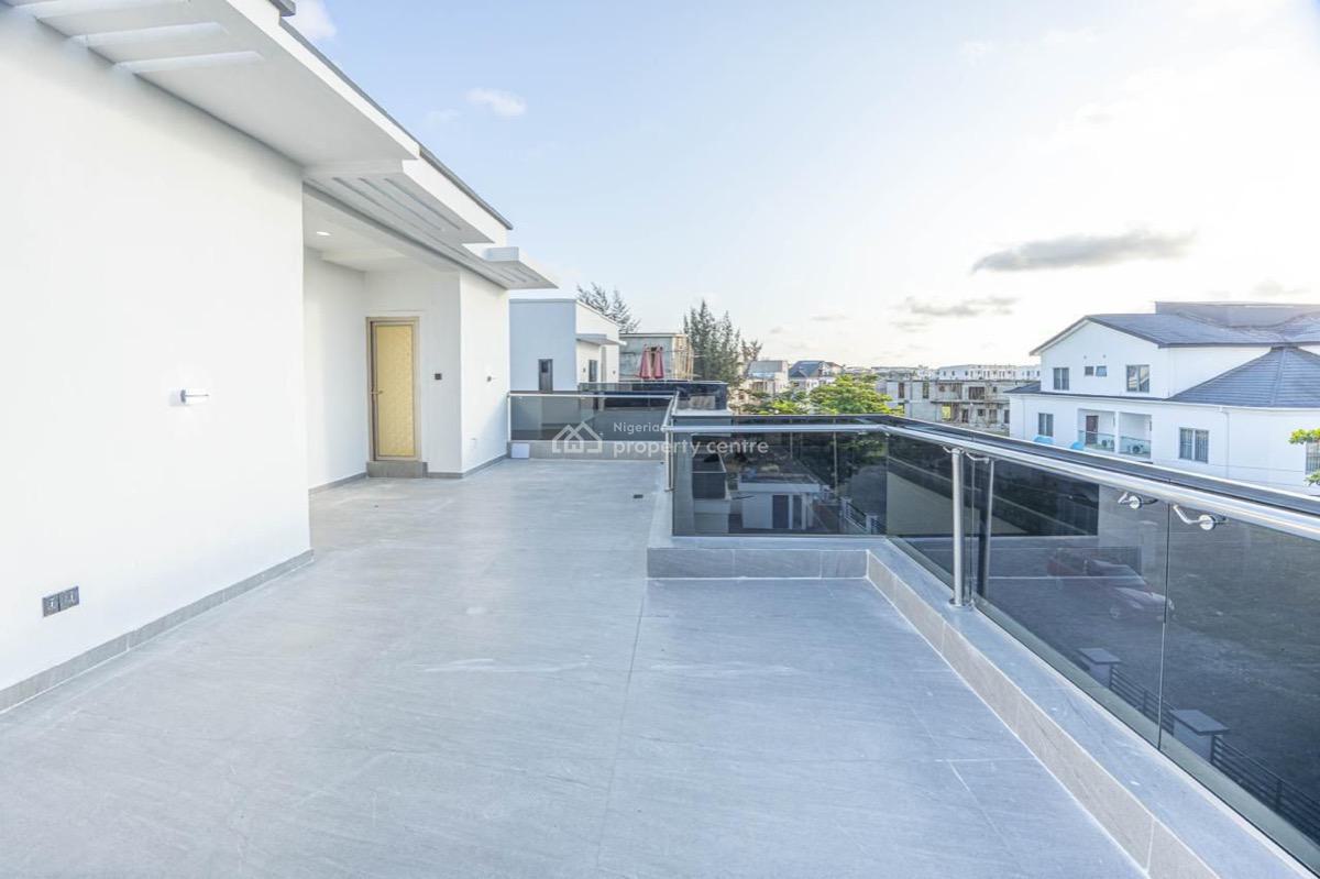 Self Service Partially Furnished 4 Bedroom Semi Detached with Bq, Conversation Road Chevron, Lekki, Lagos, Semi-detached Duplex for Rent