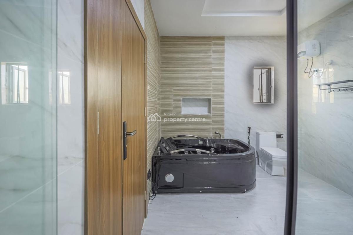 Self Service Partially Furnished 4 Bedroom Semi Detached with Bq, Conversation Road Chevron, Lekki, Lagos, Semi-detached Duplex for Rent