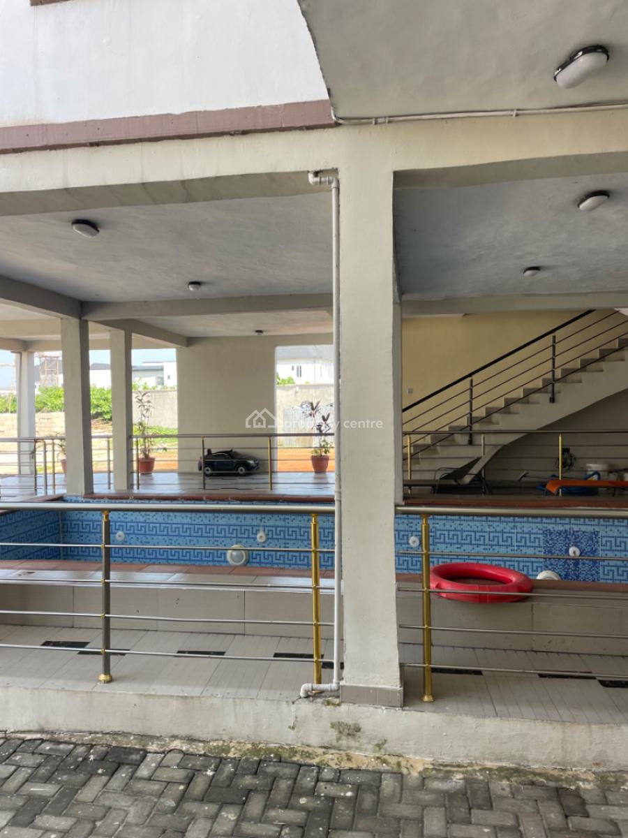 Furnished 1 Bedroom with Pool, Gym, 24/7hrs Power & Visitors Bathroom, Chevron, Lekki, Lagos, Flat / Apartment Short Let