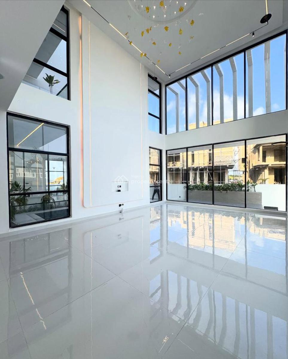 Aesthetically Built 5 Bed Detached Waterfront Mansion+ Pool + Cinema, Video Available on Request, Osapa, Lekki, Lagos, Detached Duplex for Sale