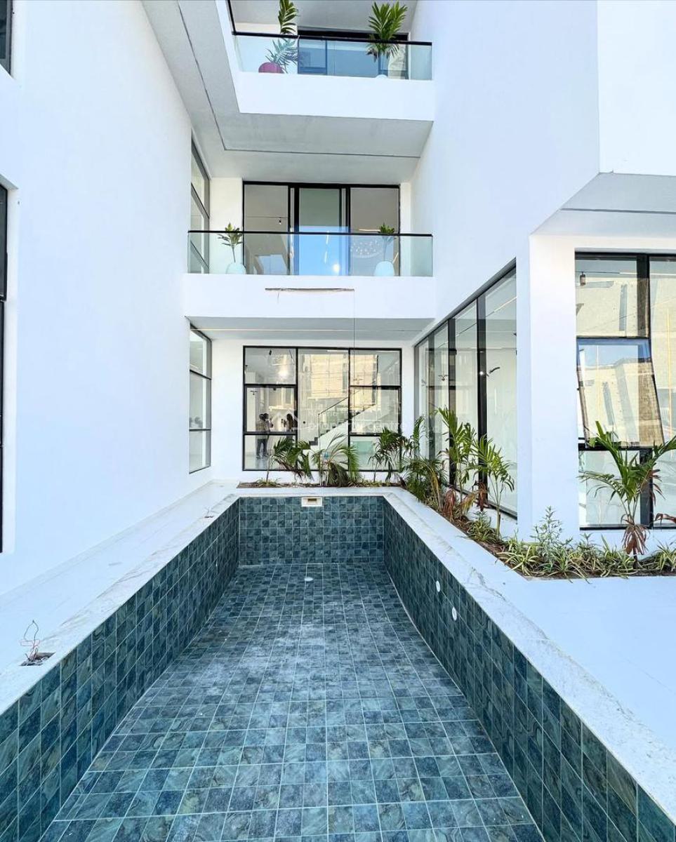 Aesthetically Built 5 Bed Detached Waterfront Mansion+ Pool + Cinema, Video Available on Request, Osapa, Lekki, Lagos, Detached Duplex for Sale