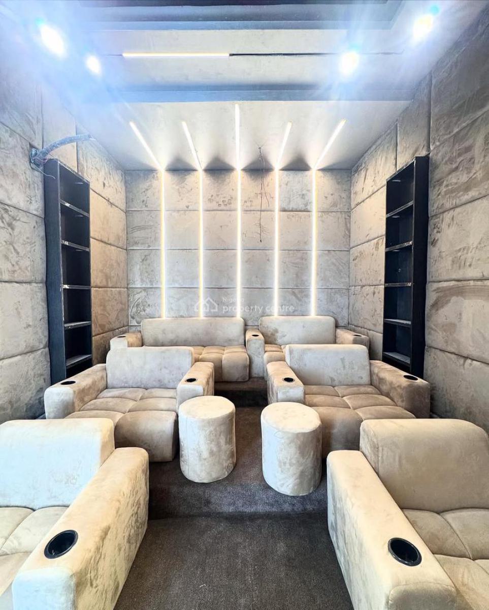 Aesthetically Built 5 Bed Detached Waterfront Mansion+ Pool + Cinema, Video Available on Request, Osapa, Lekki, Lagos, Detached Duplex for Sale