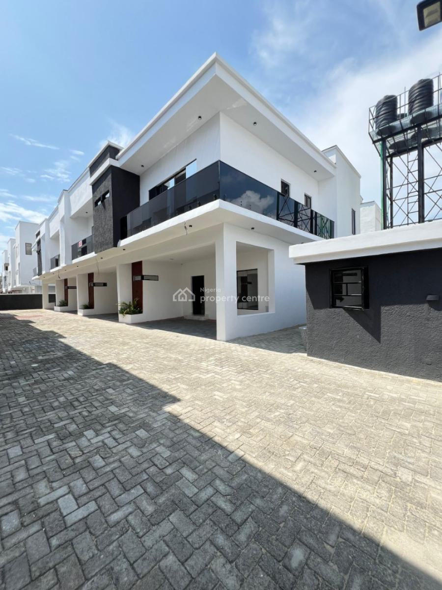 Well Built 4 Terraced Duplex with Bq in a Secure Estate, Ikota, Lekki, Lagos, Terraced Duplex for Sale