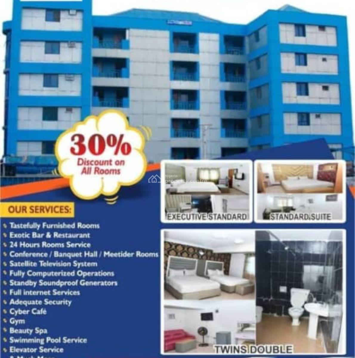 84 Room Functional Twin Building Hotellarge Swimming Pool   3 Event Ha, Ogba, Ikeja, Lagos, Hotel / Guest House for Rent