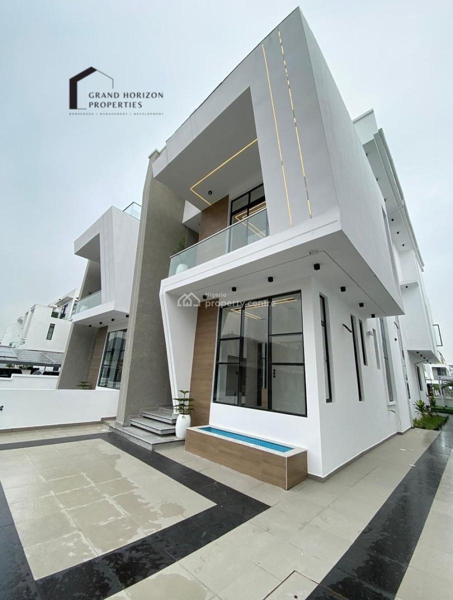 a Lovely 5 Bedroom Fully Detached Duplex with Pool, Cinema & Bq, Osapa, Lekki, Lagos, Detached Duplex for Sale