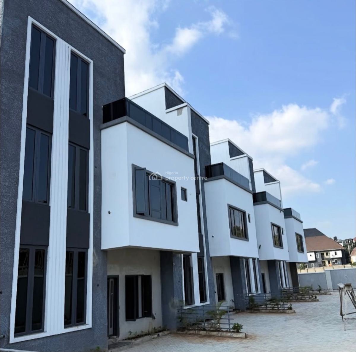 Newly Constructed 4 Bedroom Terrace Duplex with a Room Boys Quarters, Apo, Abuja, Terraced Duplex for Sale