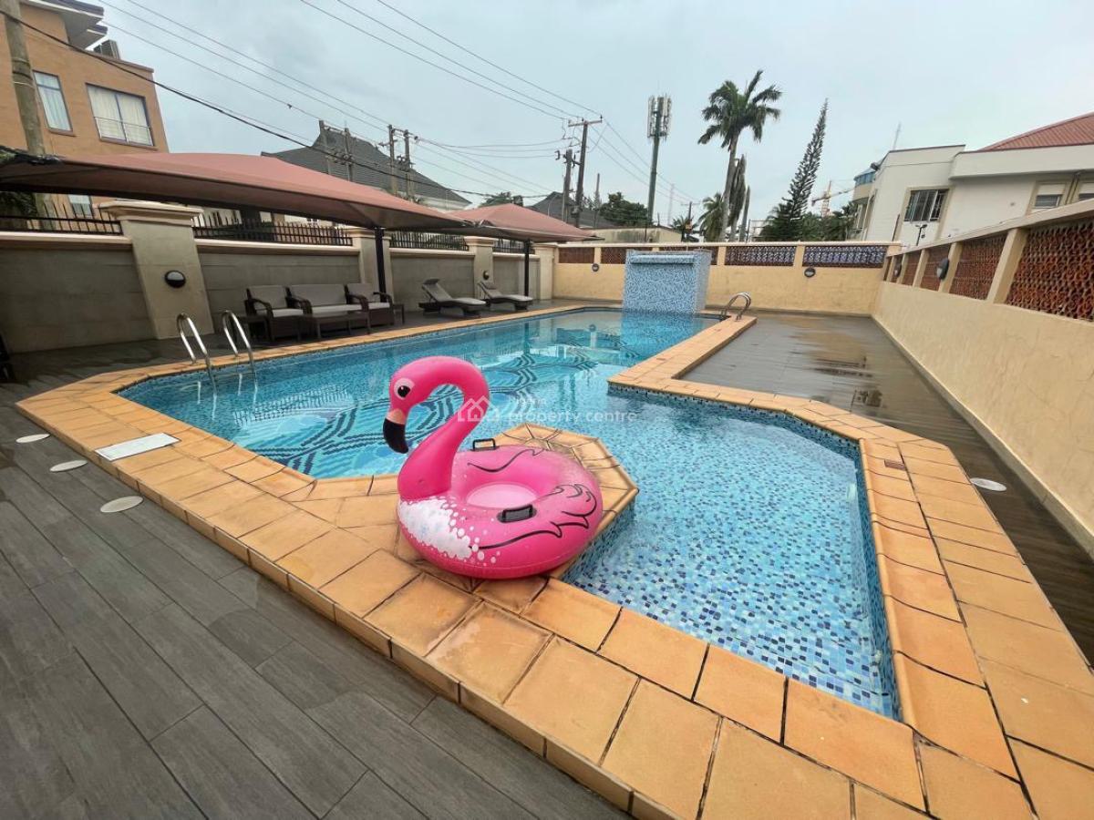 Three Bedrooms Terrace with 2 Rooms Bq, Swimming Pool and Gym, Ikoyi, Lagos, Terraced Duplex for Rent