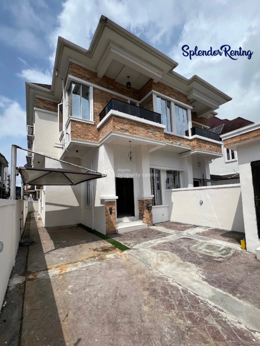 Contemporary Designed 4 Bedroom Semi Detached Duplex with a Bq., Chevron, Lekki, Lagos, Semi-detached Duplex for Rent