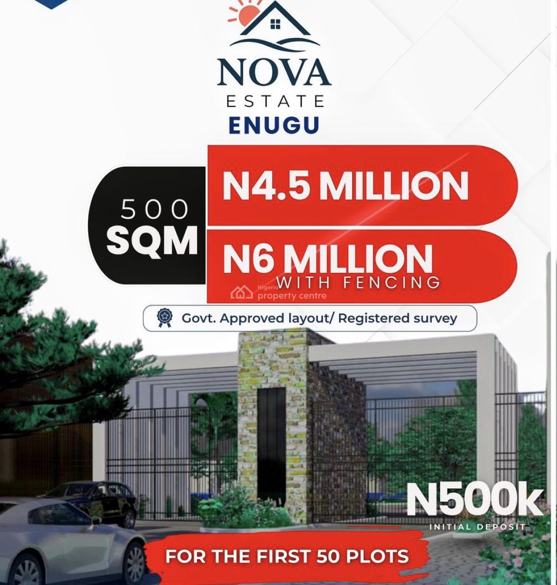 Affordable and Verified Dry Land, Nova Estate , 9th Mile, Enugu, Enugu, Mixed-use Land for Sale