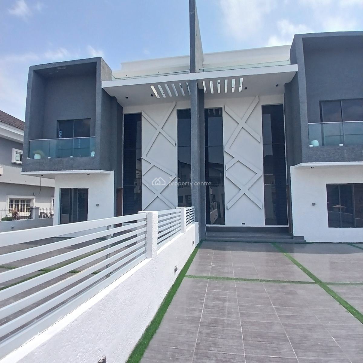 Luxury 5 Bedroom Semi-detached Duplex with Bq, Osapa, Lekki, Lagos, Semi-detached Duplex for Sale