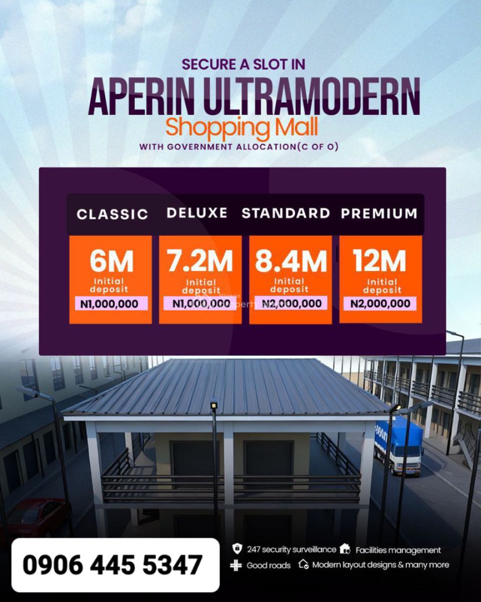 Shops at Aperin Ultramodern Shopping Mall Along Orita-aperin, Ibadan, Along Orita-aperin Road, Ibadan, Oyo, Shop for Sale