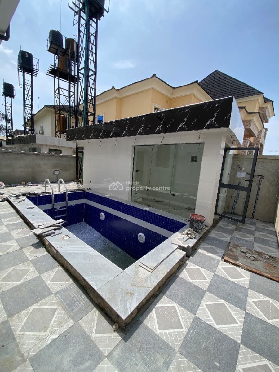 Newly Built 5 Bedroom Duplex Comes with Swimming Pools and a Bq, Gated Estate By Blenco Supermarket, Sangotedo, Ajah, Lagos, Detached Duplex for Sale