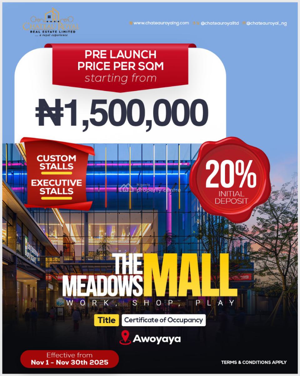 Meadows Mall, Awoyaya, Ibeju Lekki, Lagos, Plaza / Complex / Mall for Sale