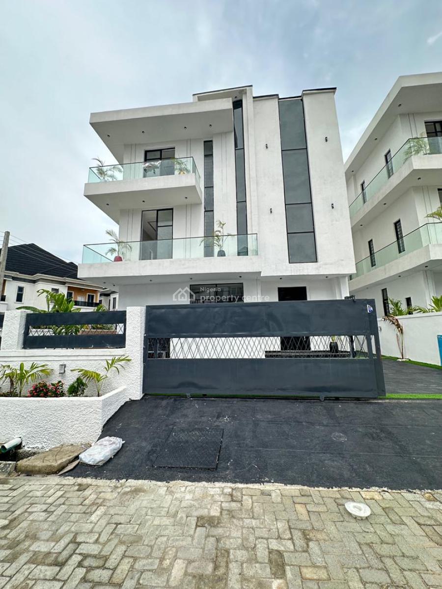 Exquisite Spacious 5 Bedroom Fully Detached Duplex with Bq and Pool ., 5 Bedroom in a Serene Environment with C of O , 2nd Toll Gate Lekki, Lekki, Lagos, Detached Duplex for Sale