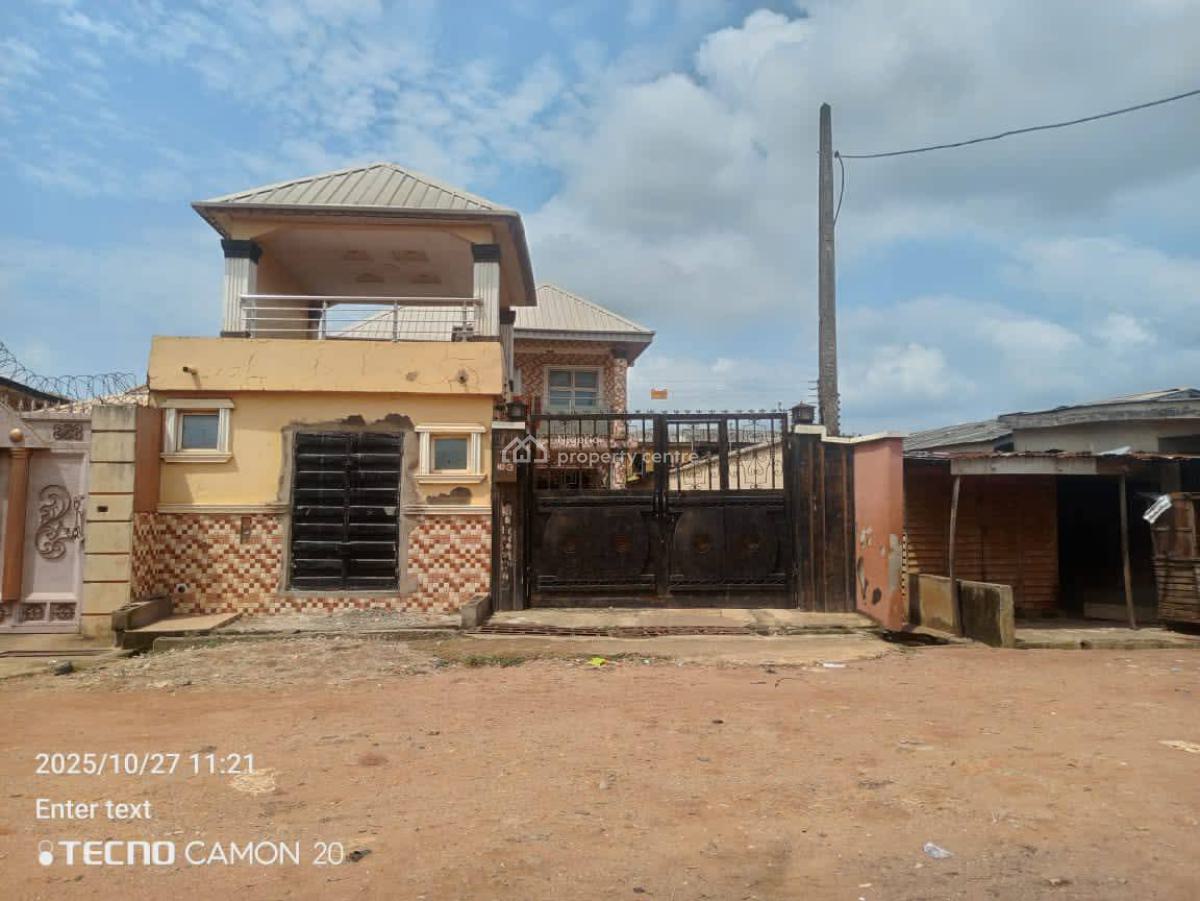Newly Built 4 Bedroom House and Miniflat Bungalow, Power Line Bus Stop, Isheri Road, Ikotun, Lagos, Detached Duplex for Sale